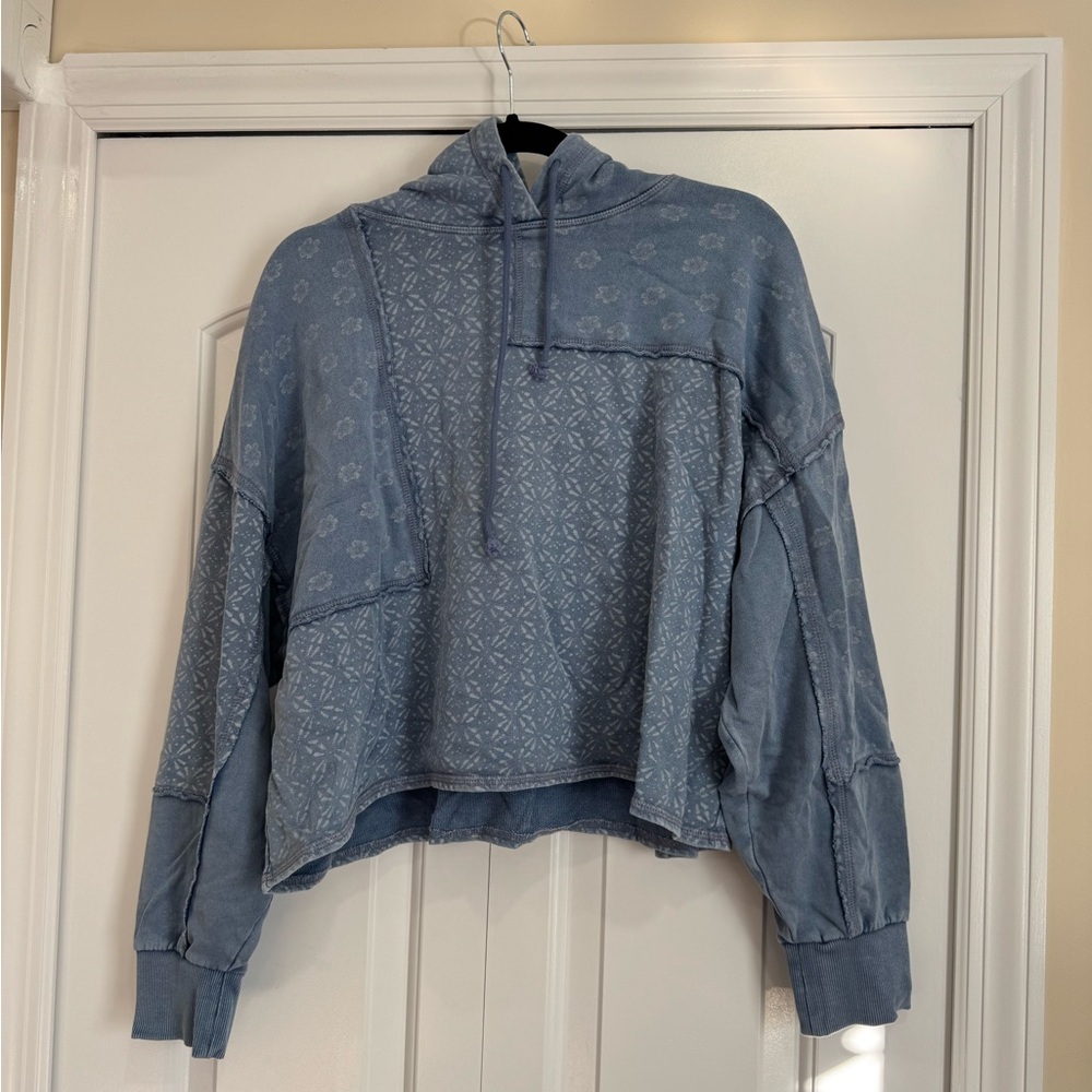 Lucky Brand Patterned Blue Hoodie